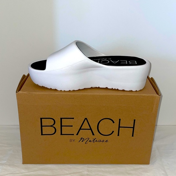 Matisse Shoes - Beach by Matisse Marina Platform Sandal Slide Wedge